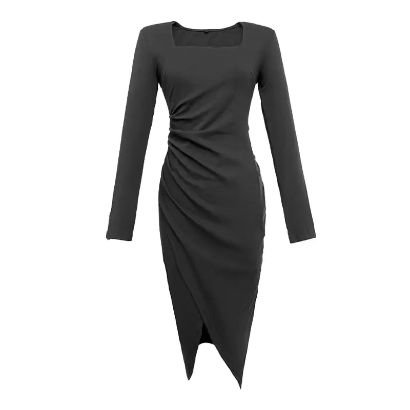 Chic Long Dress for Young Women in French Style