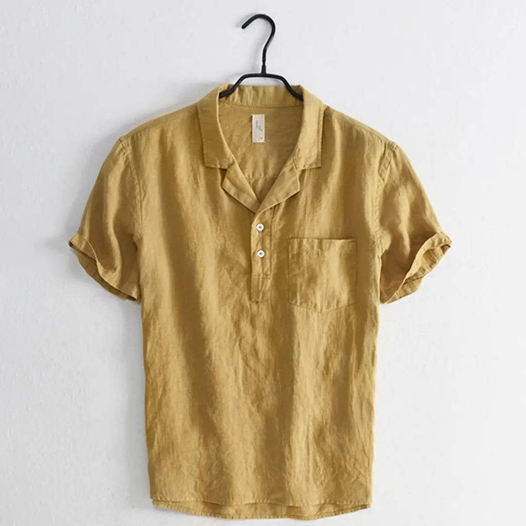 Men's Casual Vintage Short Sleeve Shirt