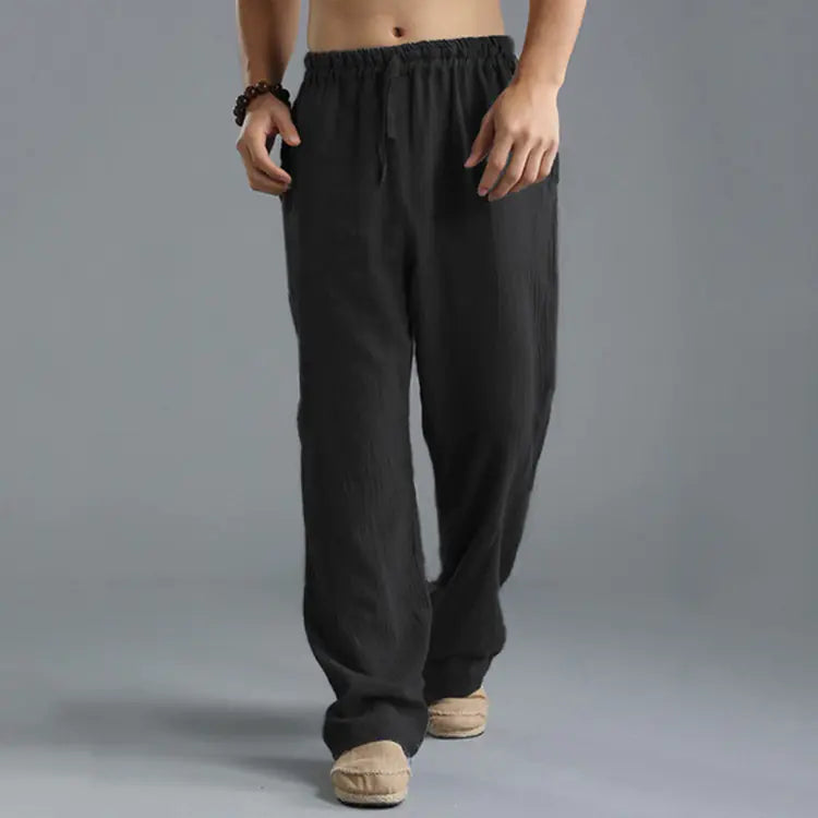Oversized Casual Linen Sports Pants for Men