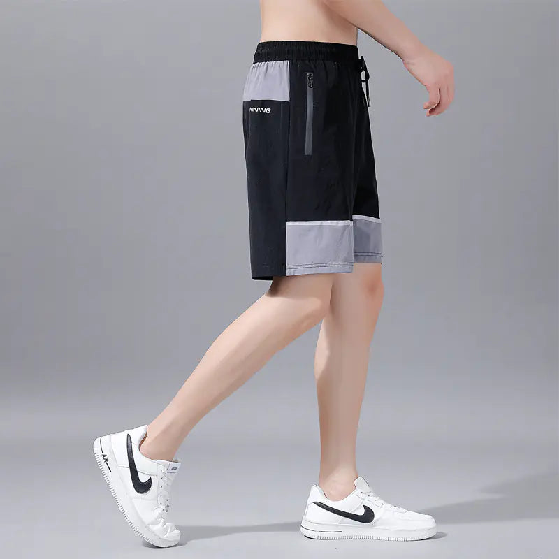 Men's Athletic Lightweight Color-Block Shorts 7025