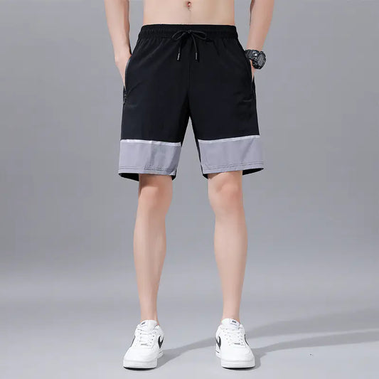 Men's Athletic Lightweight Color-Block Shorts 7025