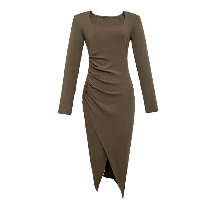 Chic Long Dress for Young Women in French Style