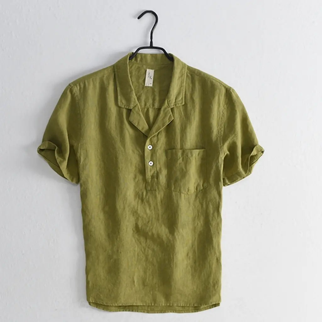 Men's Casual Vintage Short Sleeve Shirt
