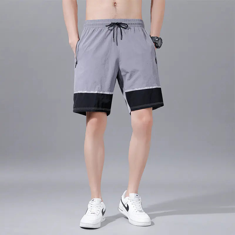 Men's Athletic Lightweight Color-Block Shorts 7025