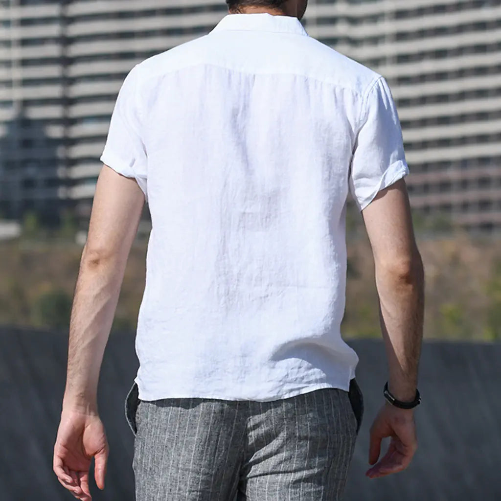 Men's Casual Vintage Short Sleeve Shirt